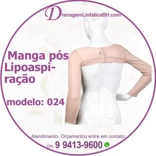 Manga Cirúrgica Pós Operatório de Lipoaspiração em Belo Horizonte - MG.  indicada para Lipoaspiração de braços 